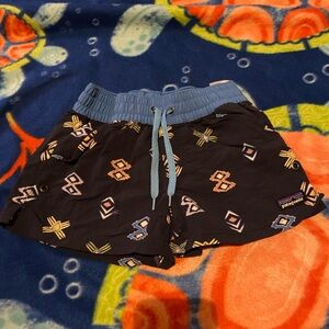 Patagonia Black Patterned Shorts